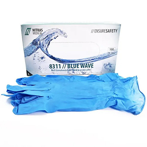 Skyddshandskar Nitril 50-pack par